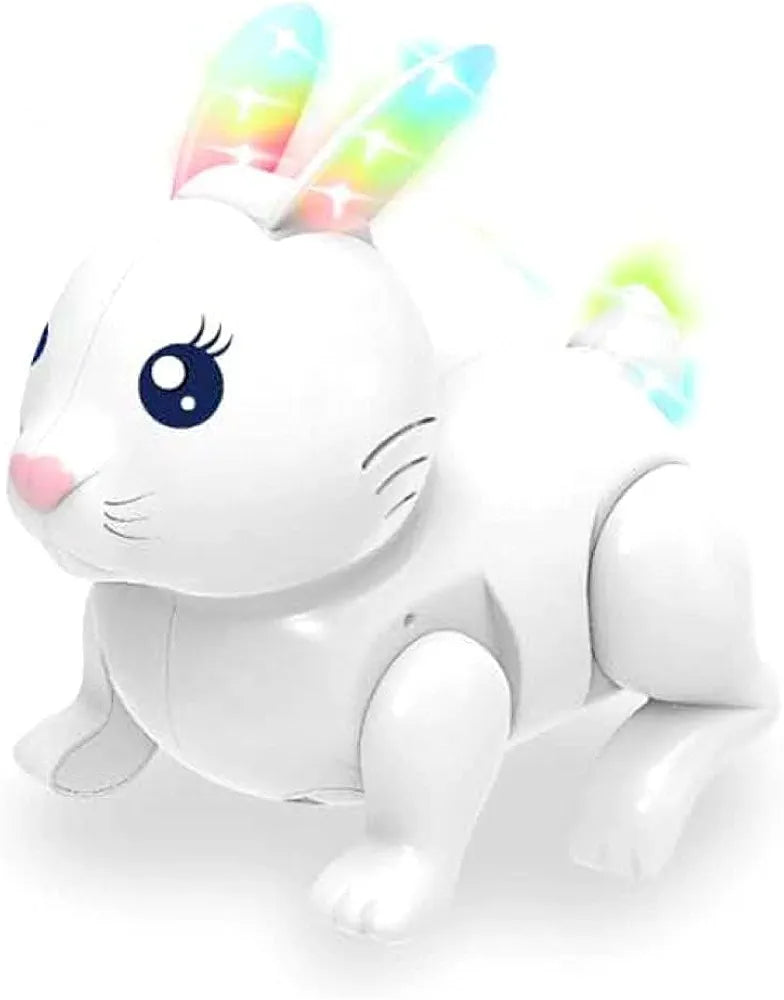 Jumping Rabbit with Luminous Effect Cute Bunny Rabbit Flashing Lights and Music Toy for Kids Age 3 Years above age group