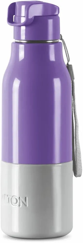 Milton Steel Sprint 900 Insulated Inner Stainless Steel Water Bottle Purple Hot or Cold Easy Grip Leak Proof School, Office ,Gym ,Hiking ,Treking ,Travel Bottle