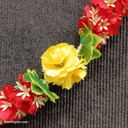 Artificial flowers garlands hangings for door sides and Pooja mandhir decoration