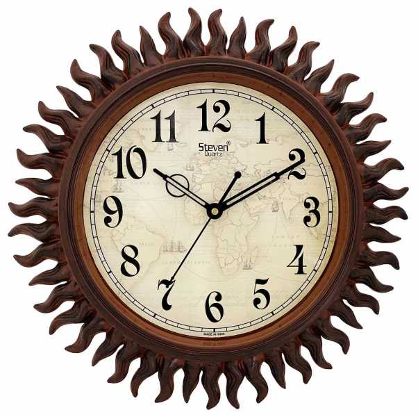 SMALL SUN ANTIQUE WALL CLOCK 1205