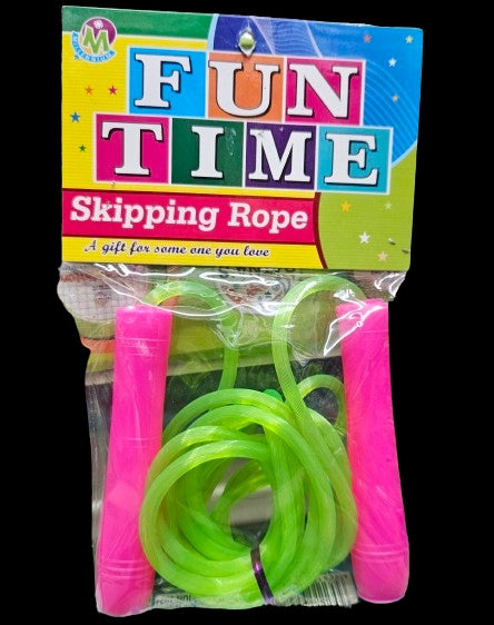 All Time Neon skipping Rope Vibrant Jumping Ropes for Kids Durable Skipping Ropes Gifting for Boys and Girls