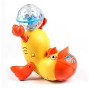 New Cute Baby Dancing Duck Spinning Stunt Duck 360 Degree Rotating DiscoBall Baby Crawling Toy Colorful Musical Sound and Light Toys for Kids