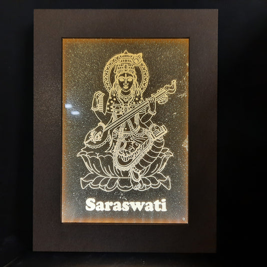 LED GOD FRAME SARASWATHI