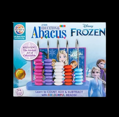 Educational Abacus Junior Frozen for Counting Addition Subtraction Maths Learning Early Educational Kit Toy for Kids 3