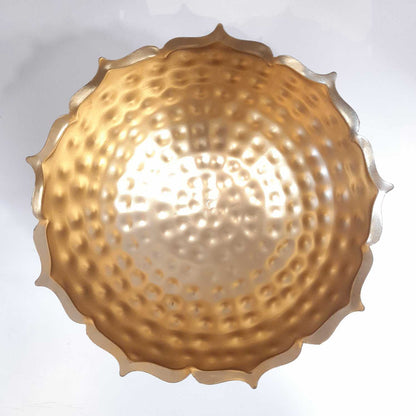 Decorative Corsica Kamal Metal uril Bowl for diwali