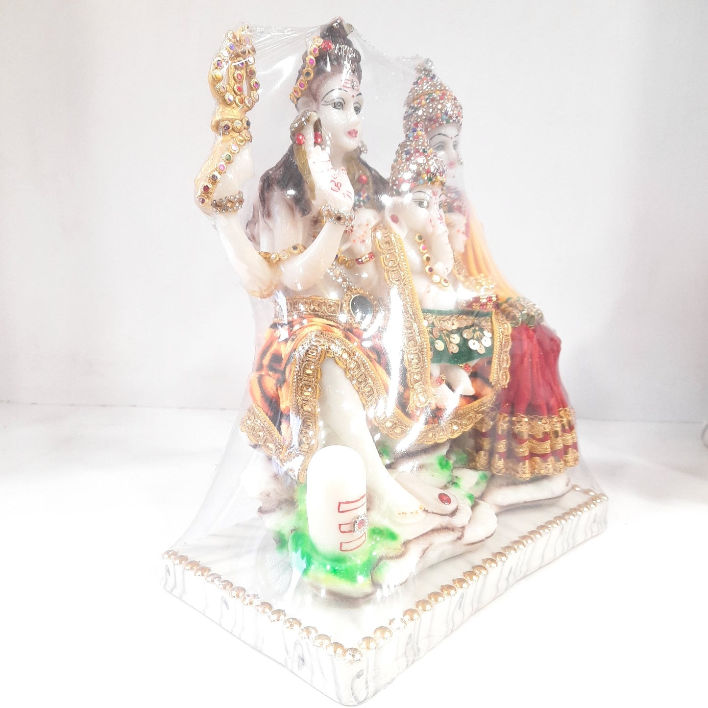 Shiva Parvati ganesh idol