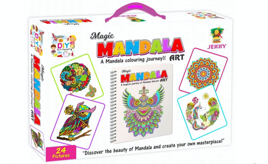 Magic Mandala Art Colouring Activity Kit set for kids Activity purpose