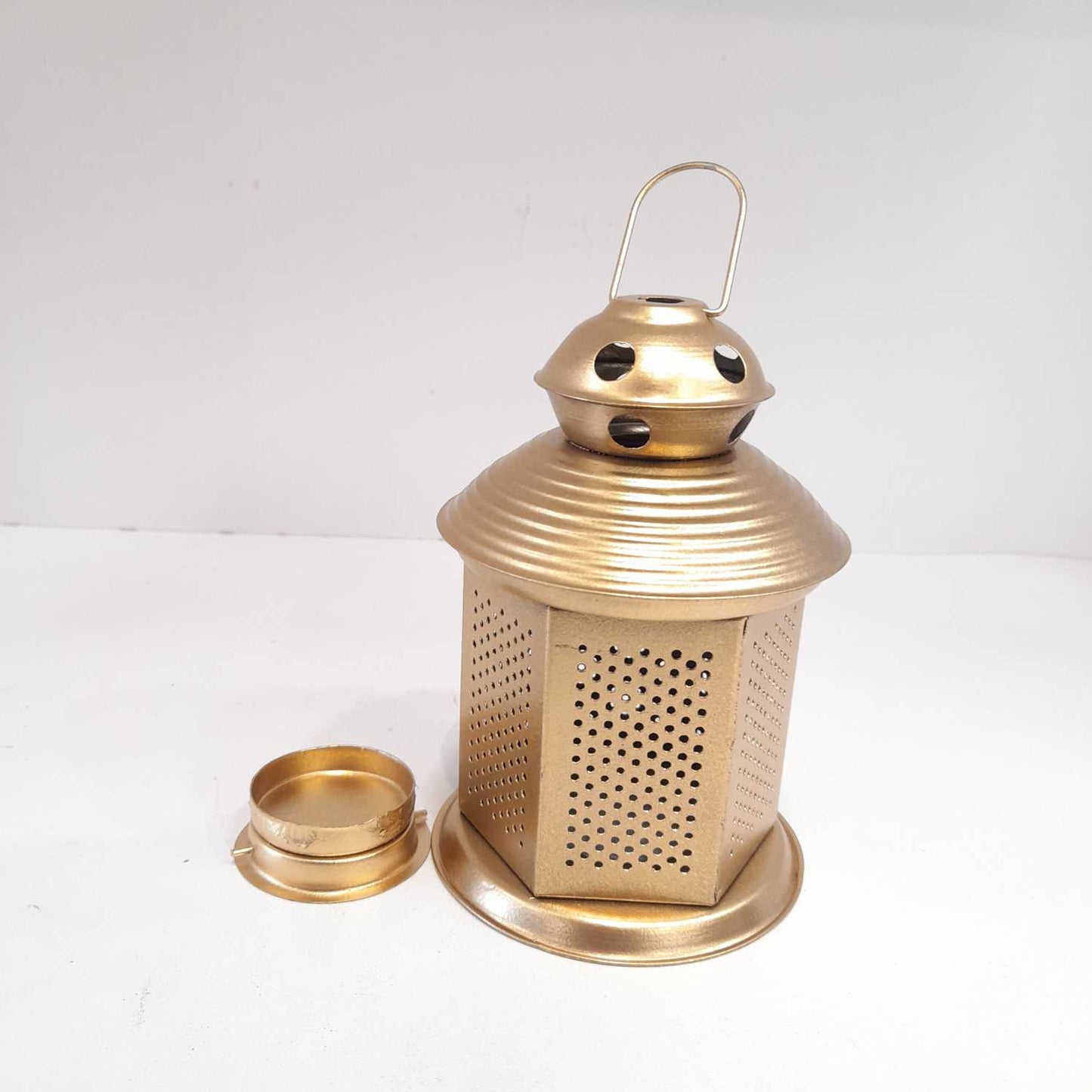 Urban Born Antique Metal Lantern and Hanging T-light Holder for diwali