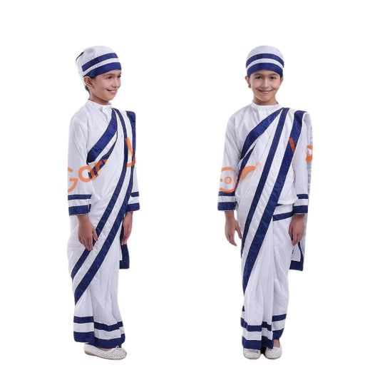 Mother Teresa Saree - 5-8 Years/24 no