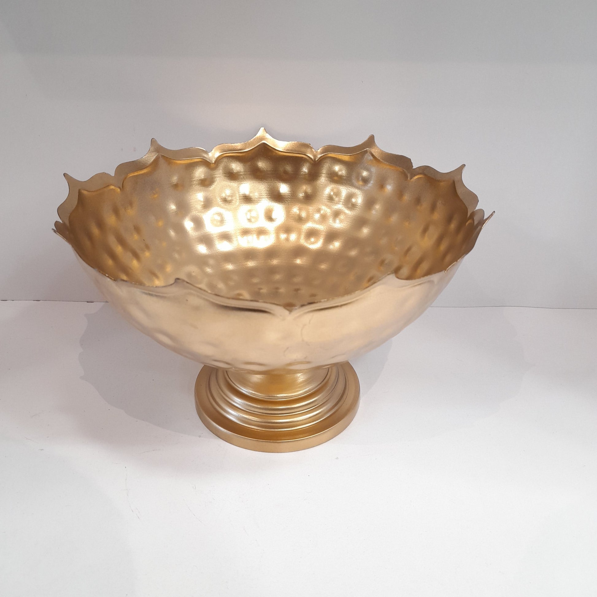 Designer Metal Sunflower Urli Bowl for Diwali