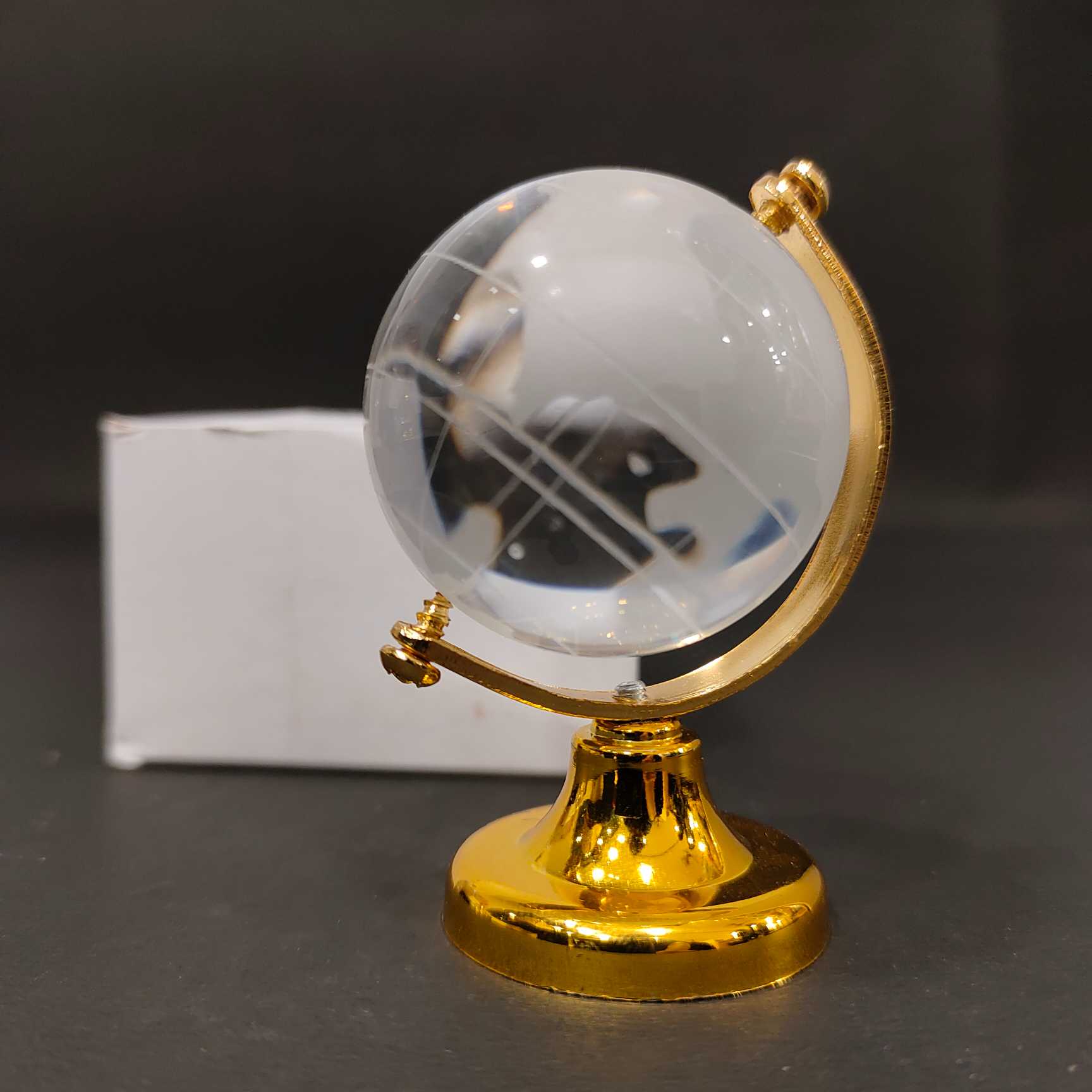 Mini World Ornament Crystal globe for return gift