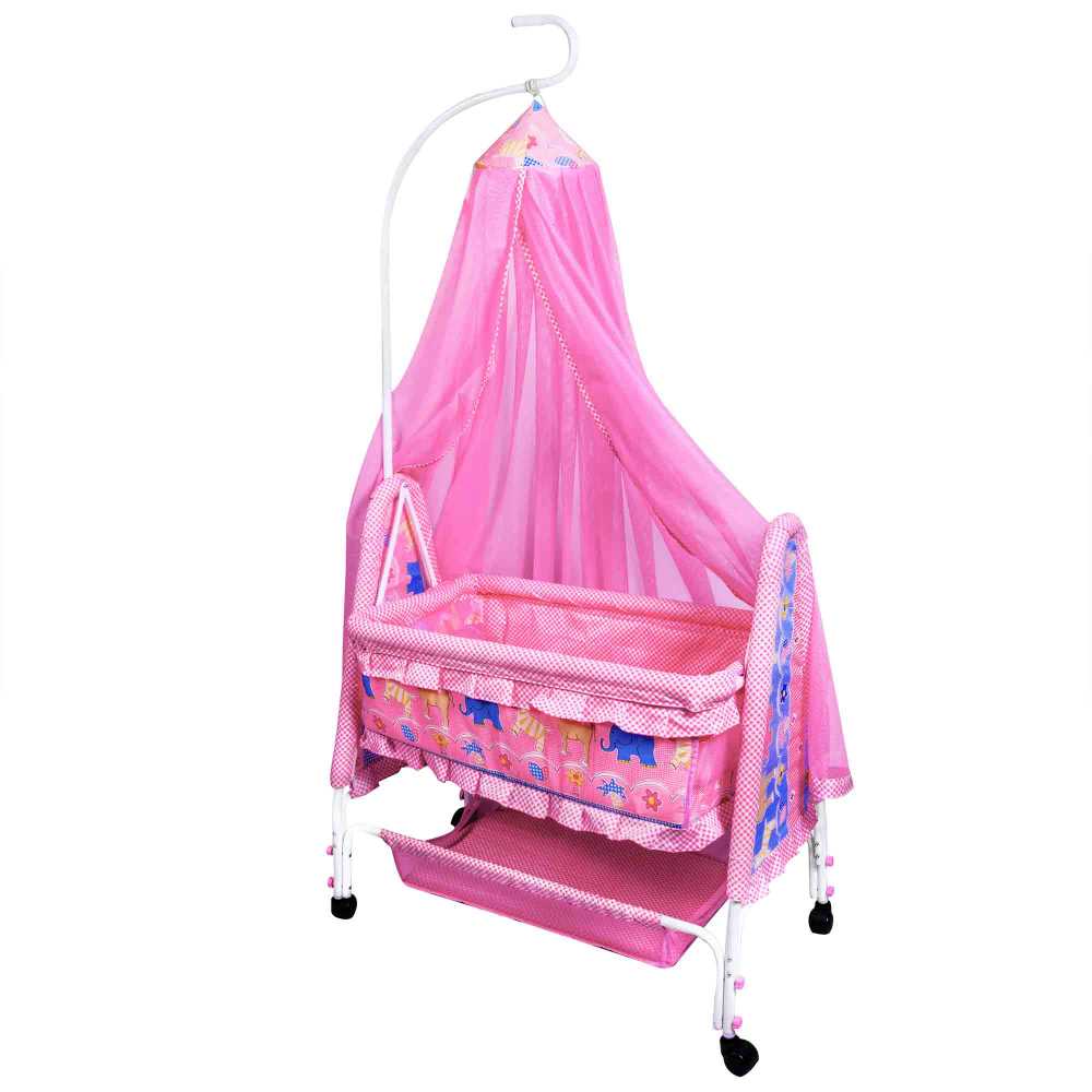 Pink Elephant Baby Cradle FB 3005