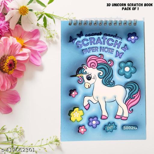 Secret garden Scratch paper note Book unicorn