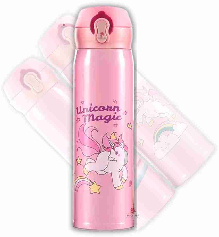 Stainless Steel Unicorn Themed sipper Water Bottle for kids