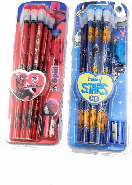 Assorted pack Hb 12 Pencils 1 Set for Return Gifts