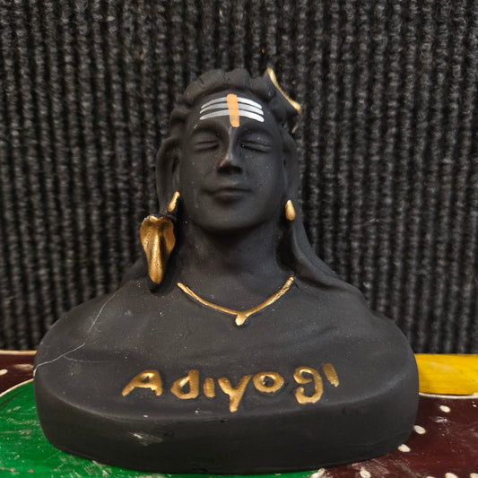 Adiyogi Shiva Statue for Car Dash Board Pooja and Gift Mahadev Murti Idol Lord Adiyogi Shankara for Home and Office Decor