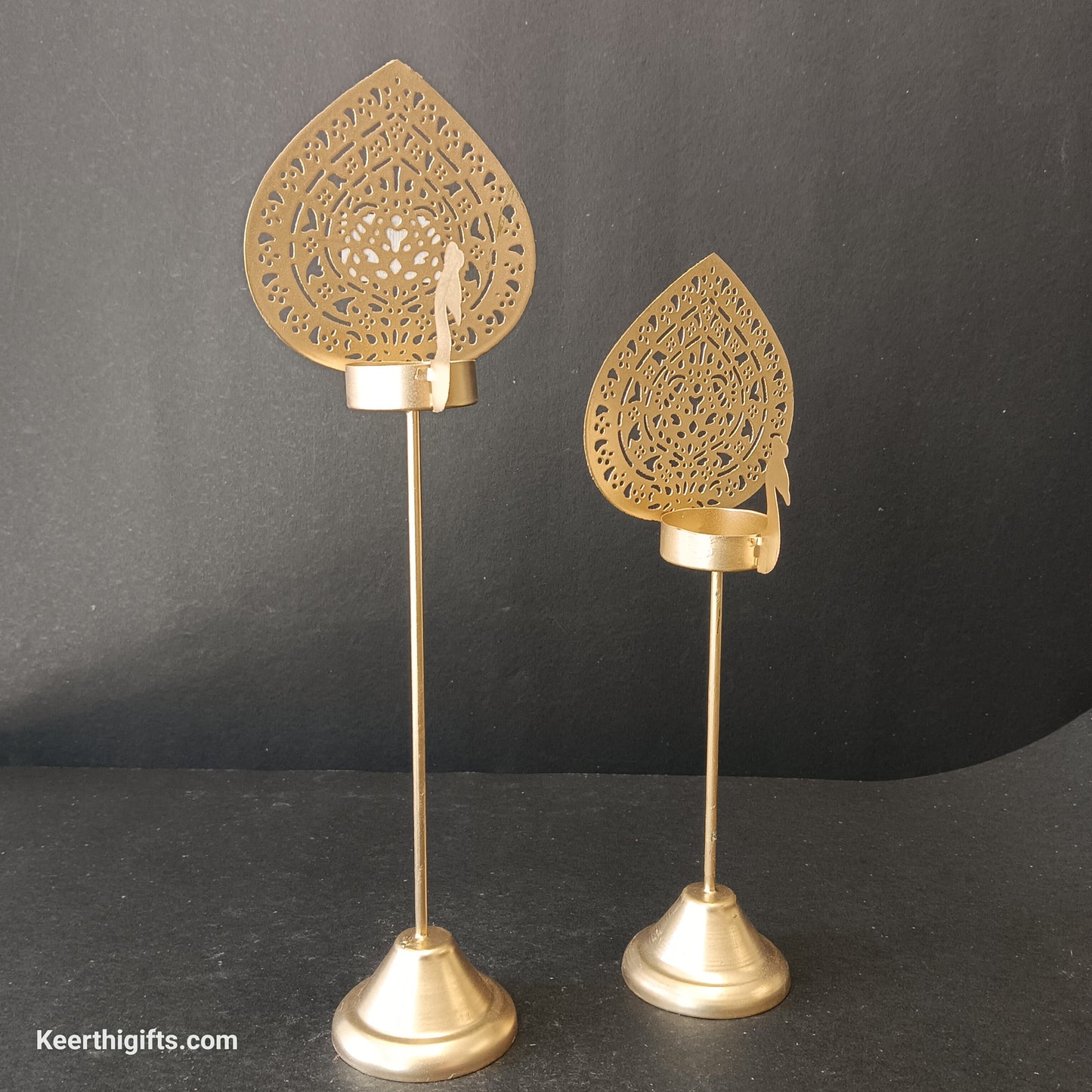 2 piece set candle and Diya stand