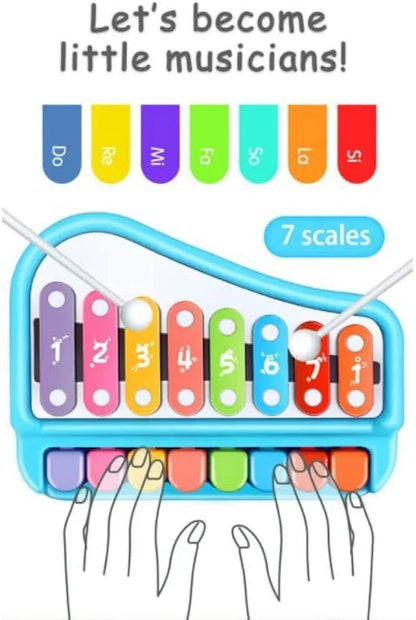 Key Piano Organ and Xylophone Musical Toy with 2 Mallets for Kids 3 Years Above Old