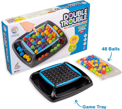 Double Trouble Ball Elimination Board Game for 2 to 4 Players Family Game