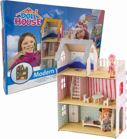 Huge Doll house with Stairs Furniture Toy Accessories Toys Set for Age 3 to 9 Toddlers Kids Girls