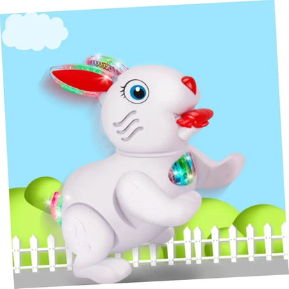 Jumping Rabbit with Luminous Effect Cute Bunny Rabbit Flashing Lights and Music Toy for Kids Age 3 Years above age group