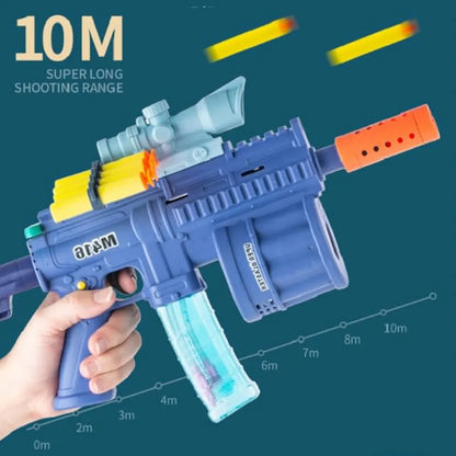 3 in 1 M416 Soft Bomb, Bubble, Electric Gun with light & music