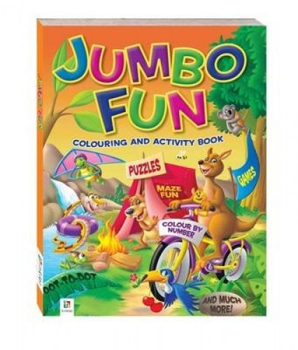 Jumbo Fun Colouring and Activity Book (Orange)