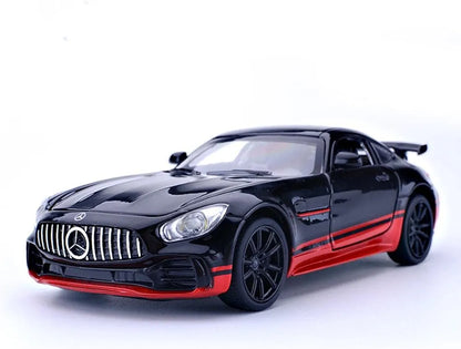 Die Cast Mersidis AMG Metal Pullback Toy Roleplay Cars Openable Door with Front and Rear Light with Startup Music Children