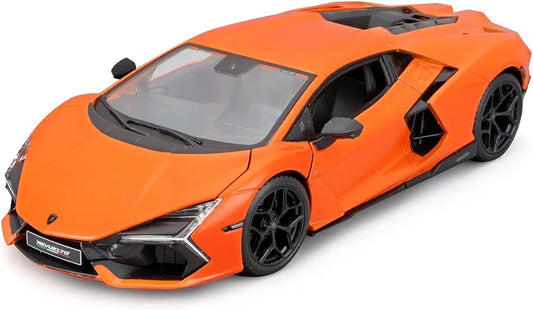 Lamborghini Revuelto Diecast Model Car Pull Back Acousto-Optic Alloy Metal Toy with Realistic Sound & Light Effects