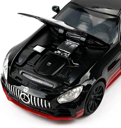 Die Cast Mersidis AMG Metal Pullback Toy Roleplay Cars Openable Door with Front and Rear Light with Startup Music Children