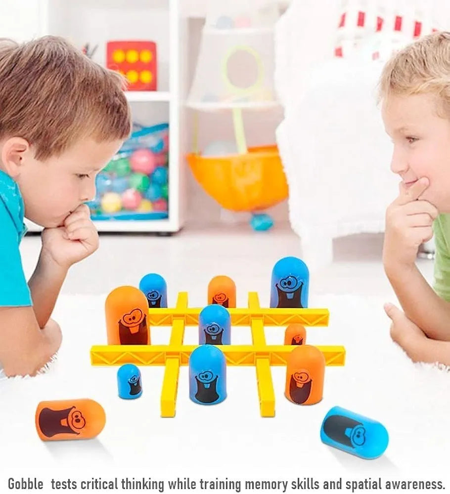 Tic Tac Gobble tic tac toe with a twist gobble up line up and win fun Activity playing set for kids