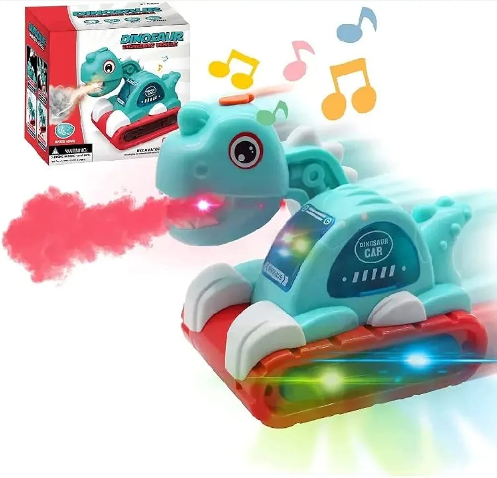 Spray Walking Dinosaur Toy with Lights and Sounds for Kids