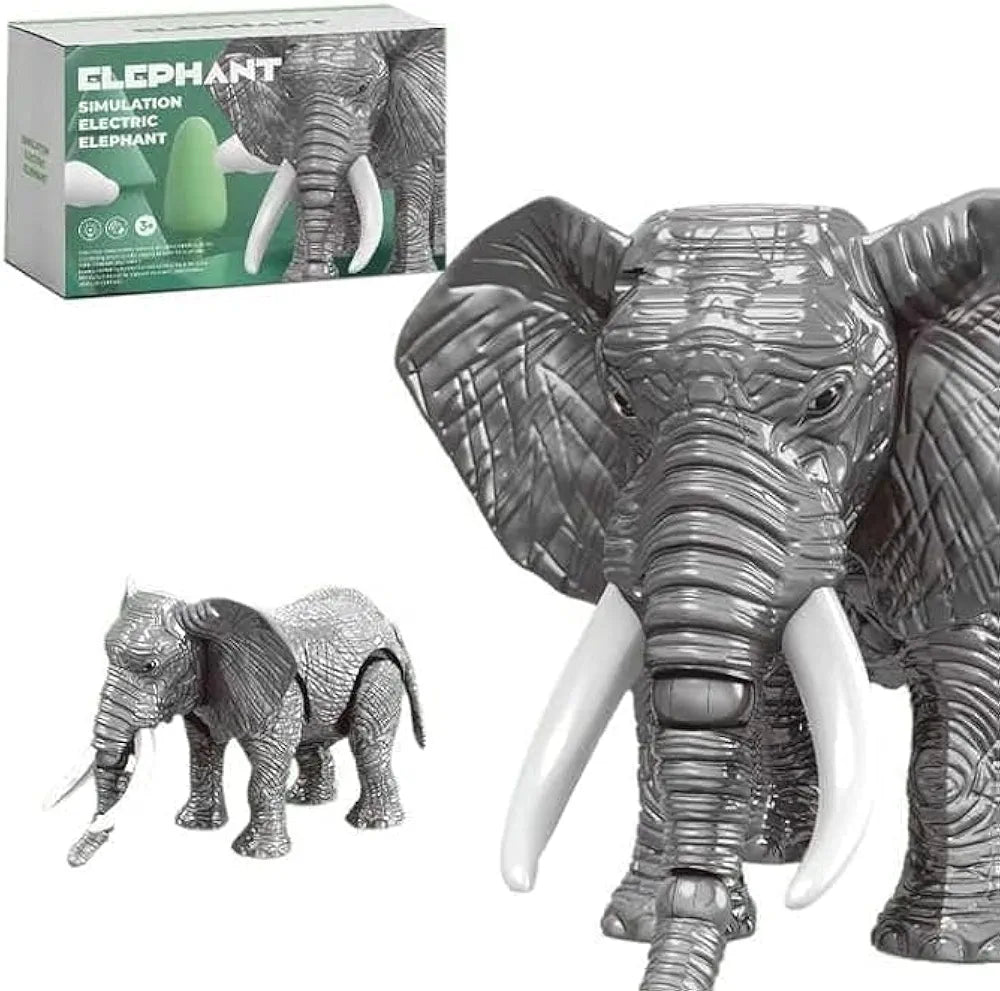 Walking Elephant with Real Sound Robotic Legs musical battery toy for kids from 3 years above age