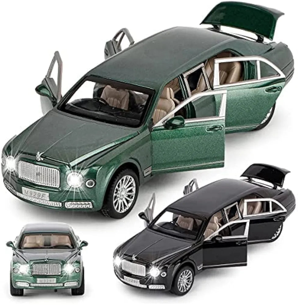 Alloy Metal Pull Back Die-Cast Car Scale Model With Sound Light Toy For Kids