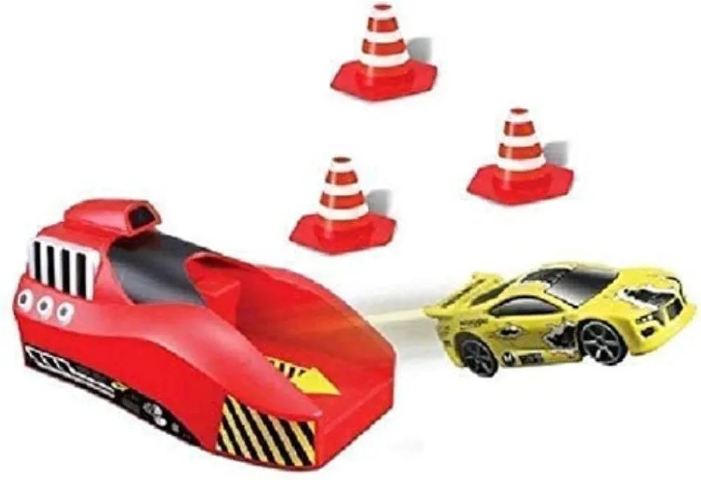 Launcher Play Set Toy with Die Cast Metal Stunt Cars and Master Racers Racing Sports Rapid Launcher with Stoppers Best Toy Gift for Kids