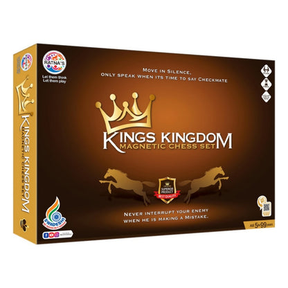 Move in silence only speak when its time to say checkmate Kings Kingdom Magnetic Chess set