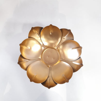 Decorative Vivid Lotus Urli Bowl for Diwali