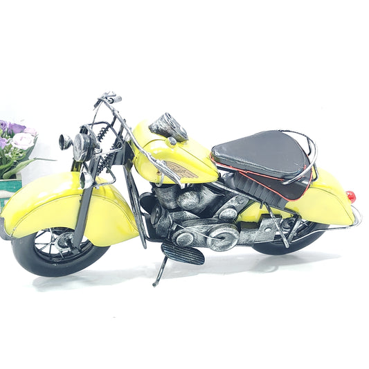 Vintage Motorcycles for Decor Indian Motorcycle Mini Bike Bike for Decor Yellow