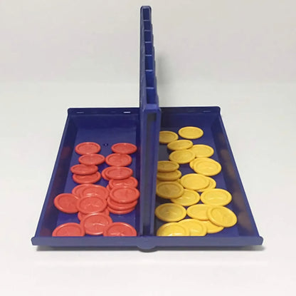 Connect 4 Multi Player Game with Blue Colored Bord Yellow and Red Coins Plot 4 Game