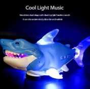 Musical Shark Toy with Light and Music Animal Simulation Model Bump and Go Action Toy for Kids