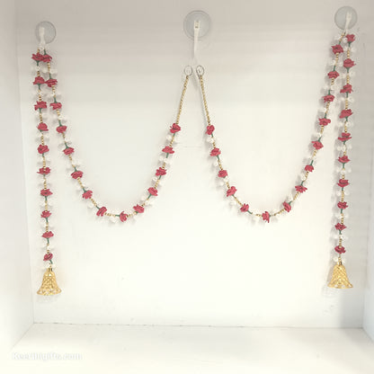 Artificial flowers artificial garlands for door sides and Pooja mandhir decoration