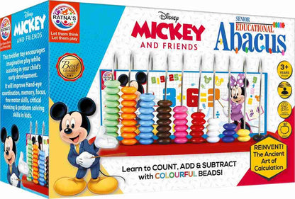 Abacus for Educational Learning to help Kids with Counting Addition and Subtraction with Colorful Beads Tool helps to Gain Strong Early Age Mathematical Concepts for Kids from 3 years