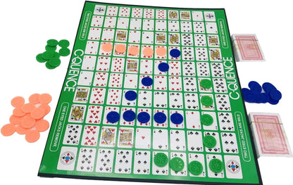 Jumbo C Quence An Exciting Game Of Strategy Includes Premium Marking Chips Extra Large Playing Board For 6 Years above age Kids