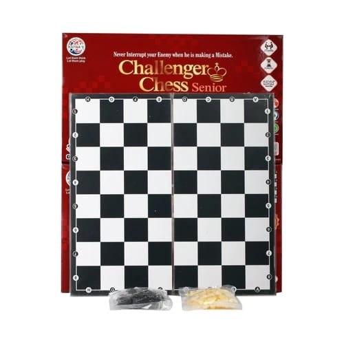 Challenger Chess senior Board Game for Kids 2 Players Game It Help to Enhance Their Thinking Skills Concentration Attention Span Building Hand Eye Coordination