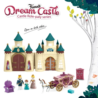 Princess Carriage Toy Set with Horse Magical funny dream castle role play series for Girls