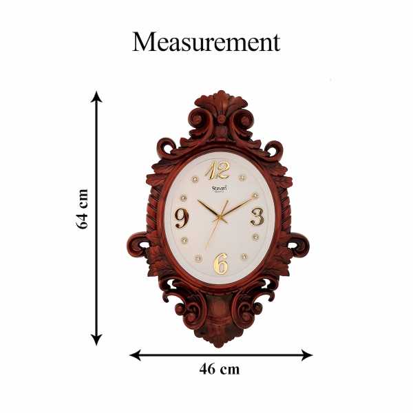 ANTIQUE OVAL WALL CLOCK 2304