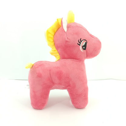 Colourful unicorn soft toy