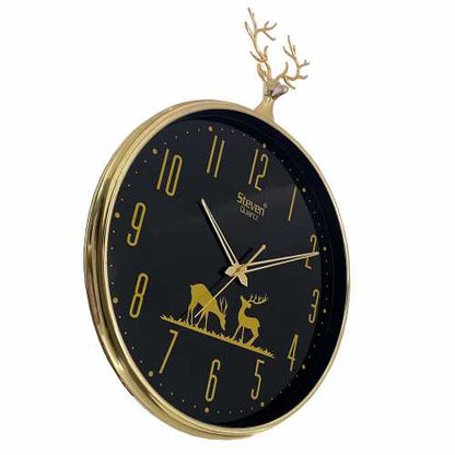 ROYAL REINDEER ROUND SHAPED WALL CLOCK 1508