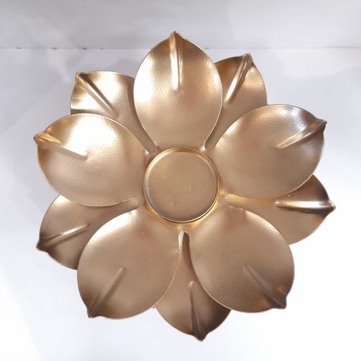 Metal Lotus Flower Style Tea Light Candle Holder for diwali