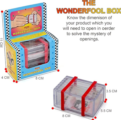 New Magical Wonder Fool Box Magic Box Gag Toy for All Age Group Make Challenge to Open The Box